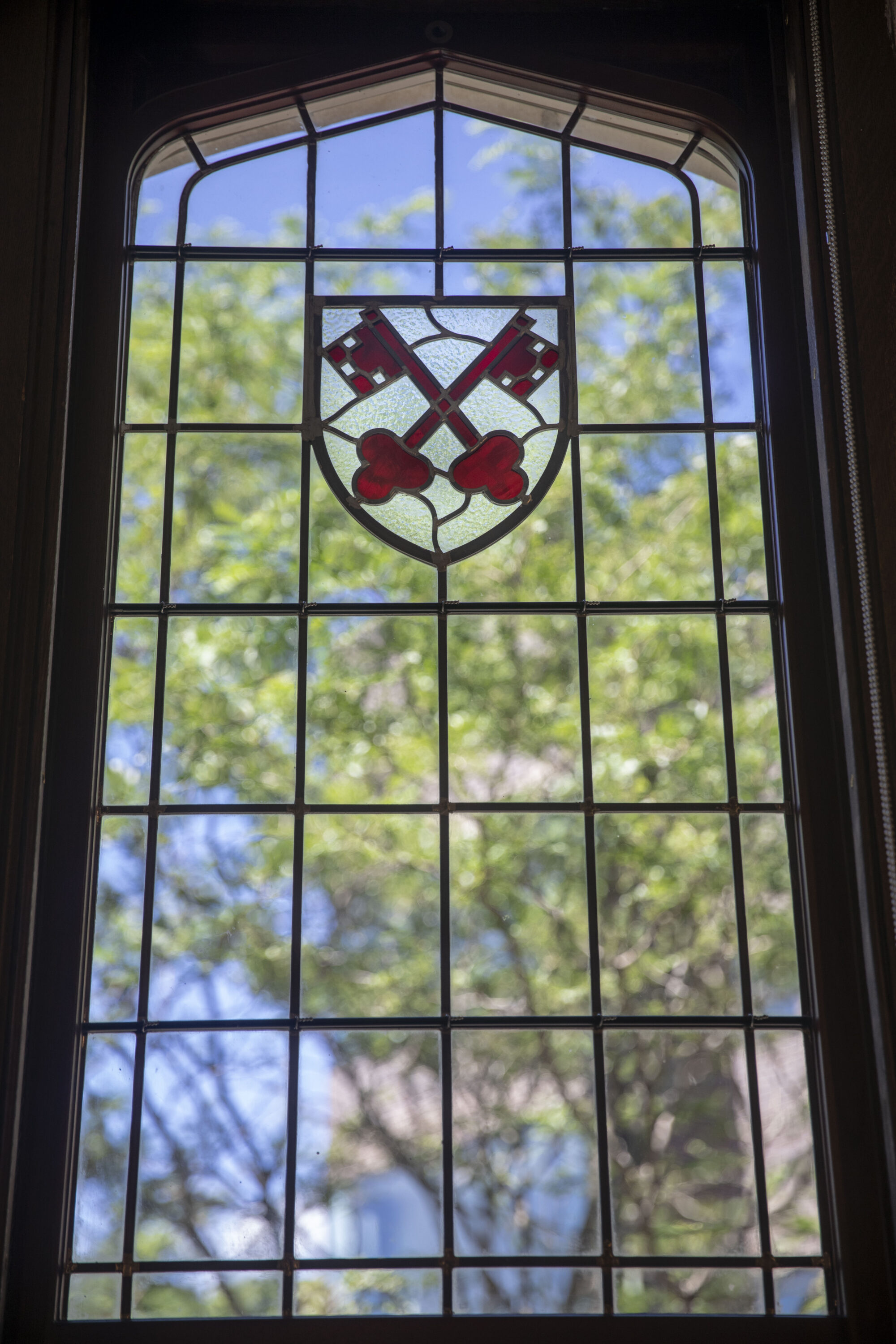 A stain glass window