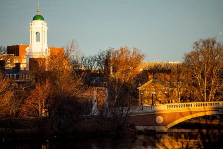 View of campus from the Charles River.