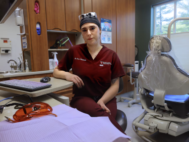 A doctor in a medical office