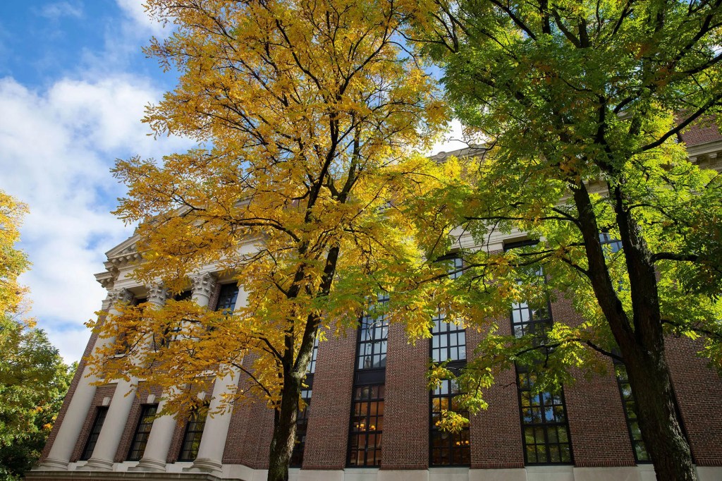 Widener Library on Harvard campus