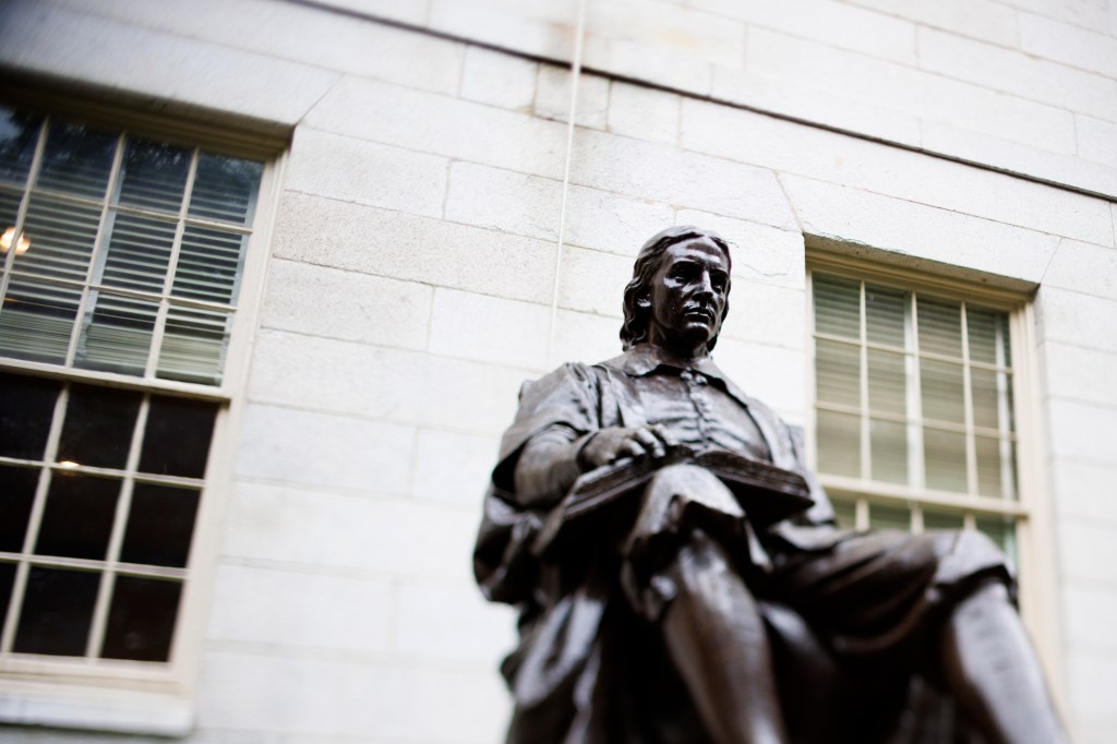John Harvard statue