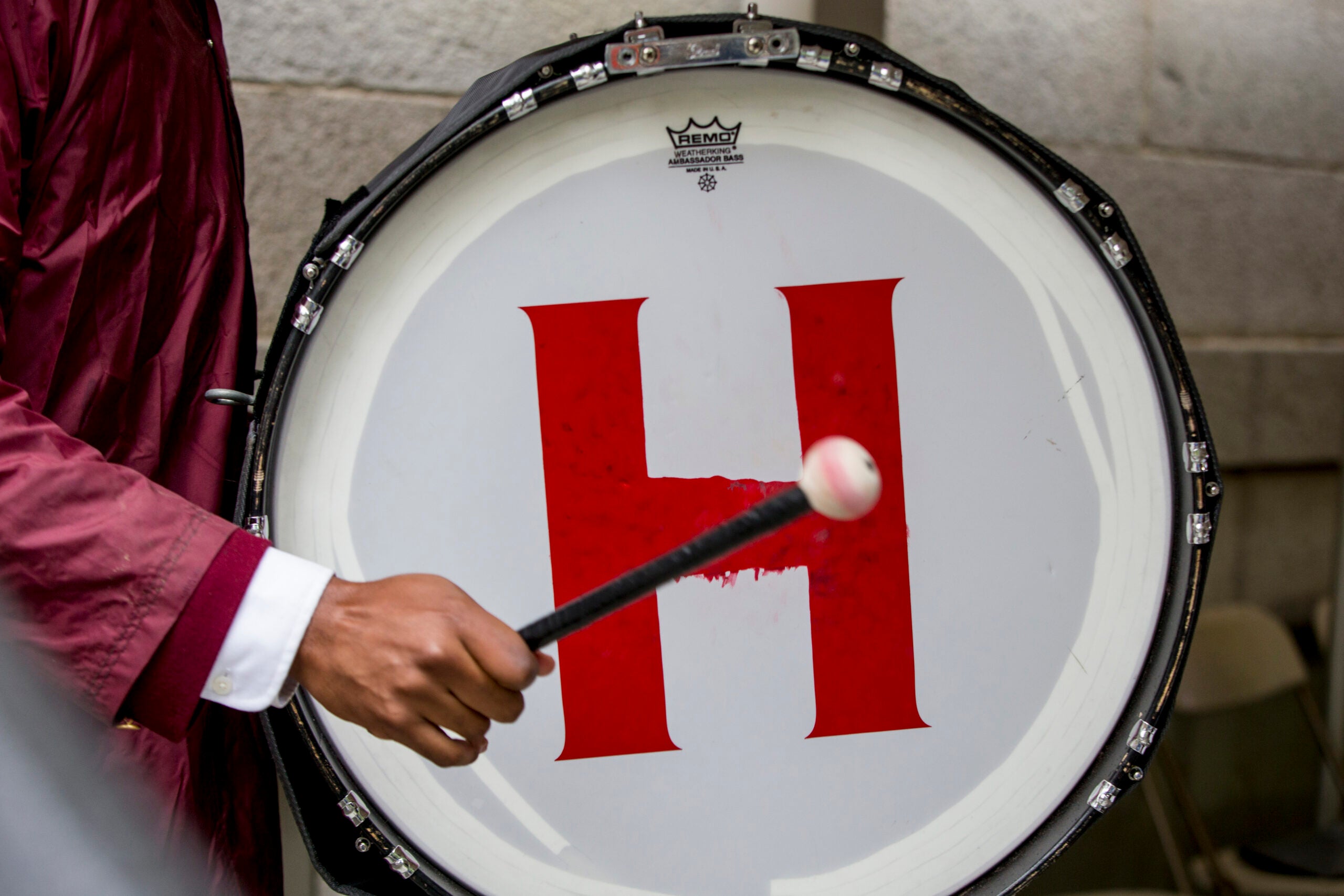 A drum with the Harvard 
