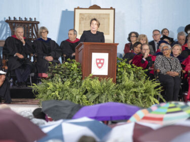 Maura Healey at a podium