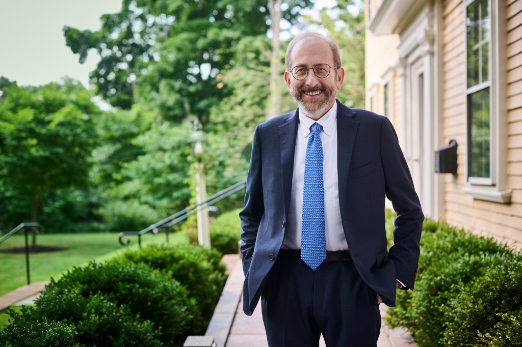 Harvard President Alan Garber smiling