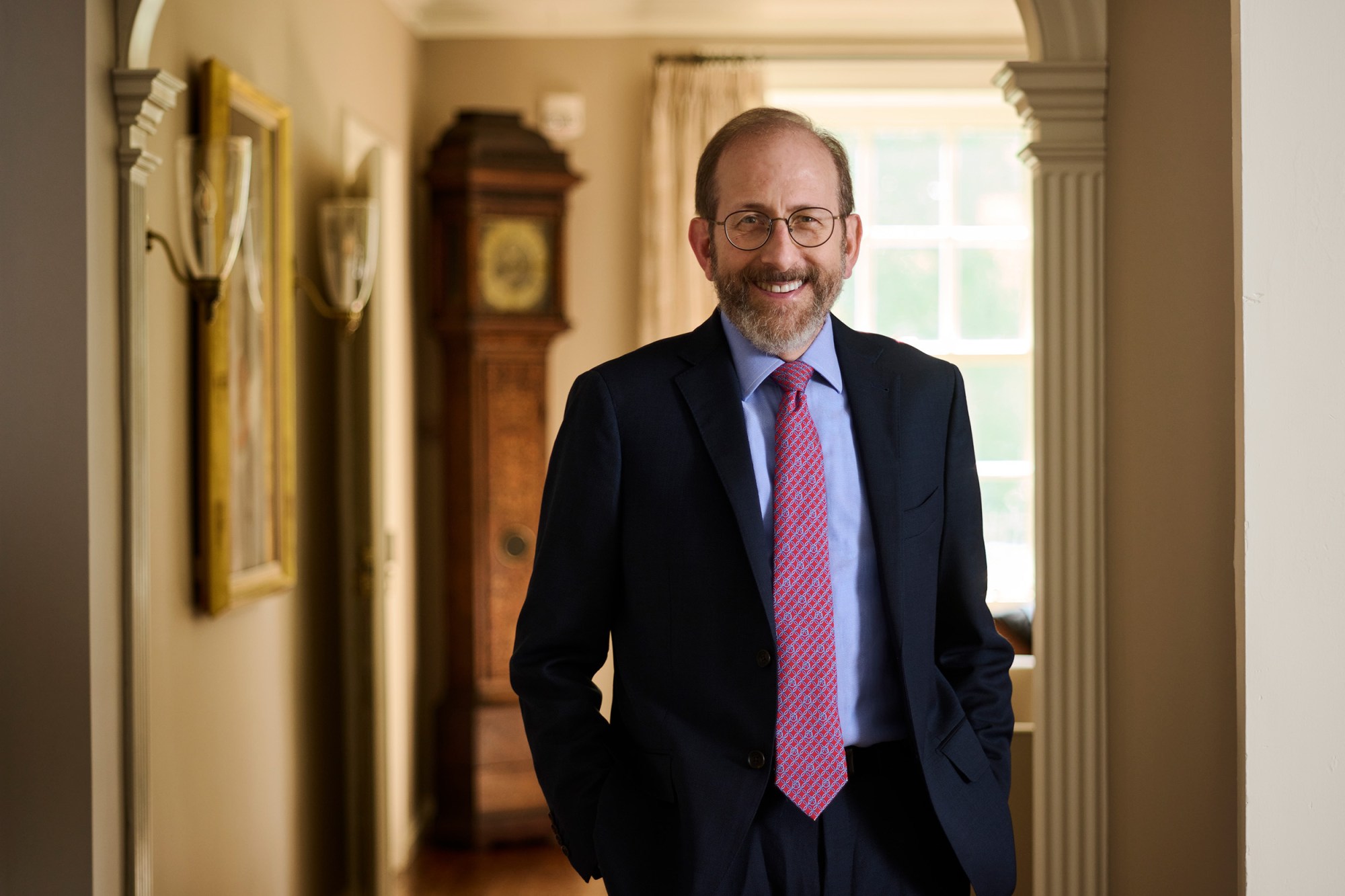 Harvard University president Alan Garber official portrait