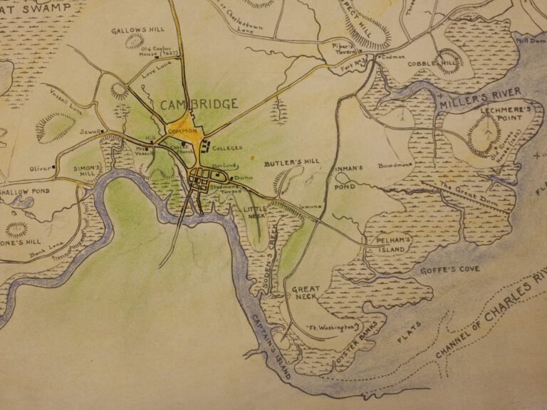 An old map of cambridge