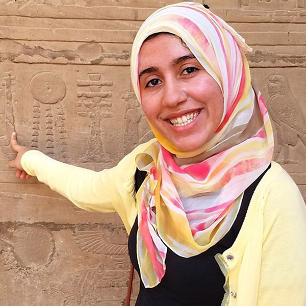 Student Rewan Abdelwahab in Egypt 
