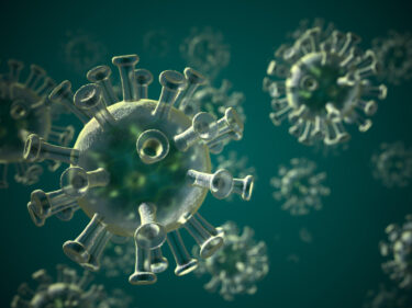 graphic of the coronavirus.