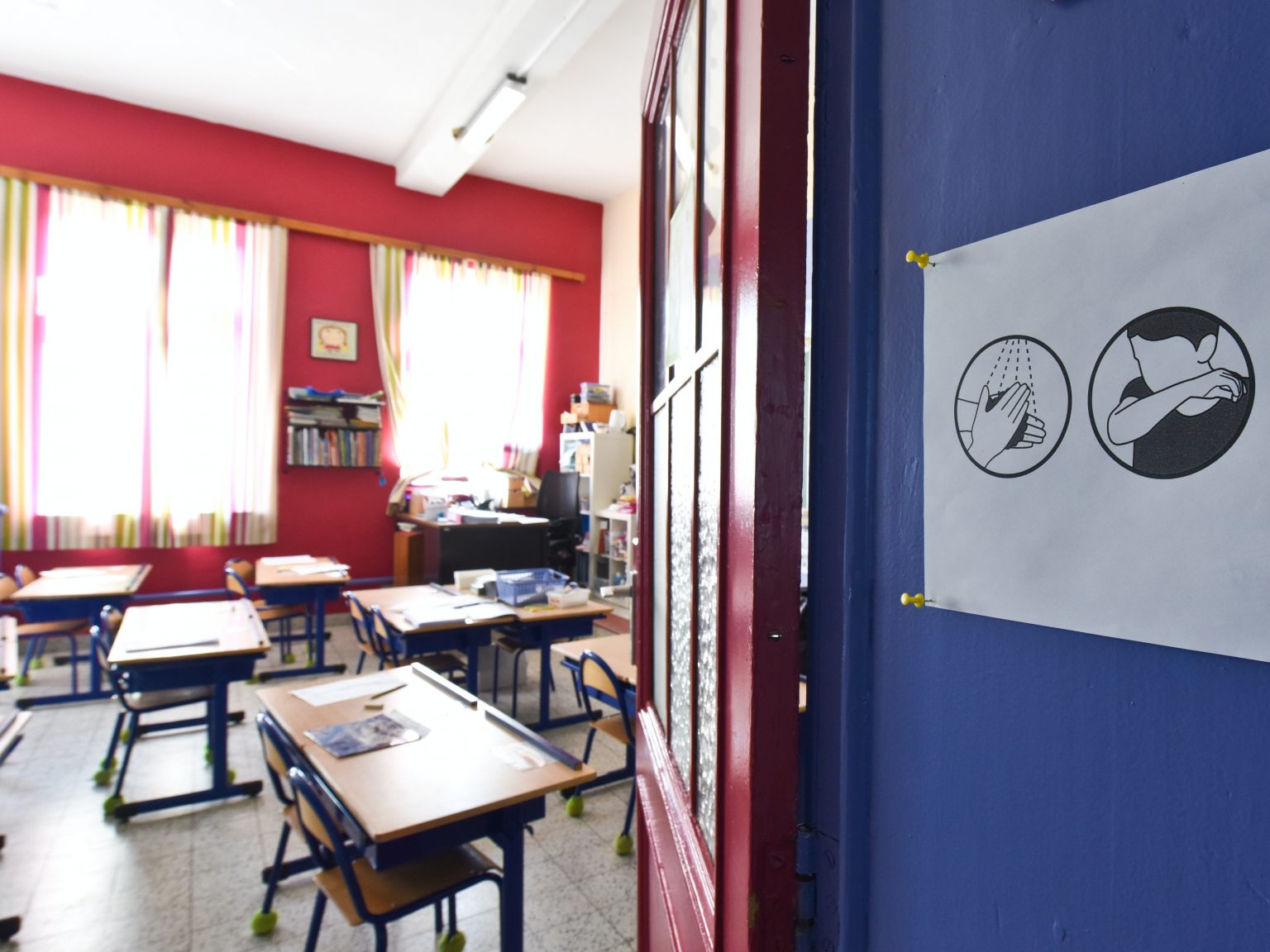 An empty classroom