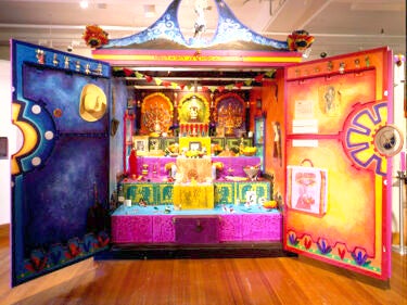 Day of the Dead exhibit altar