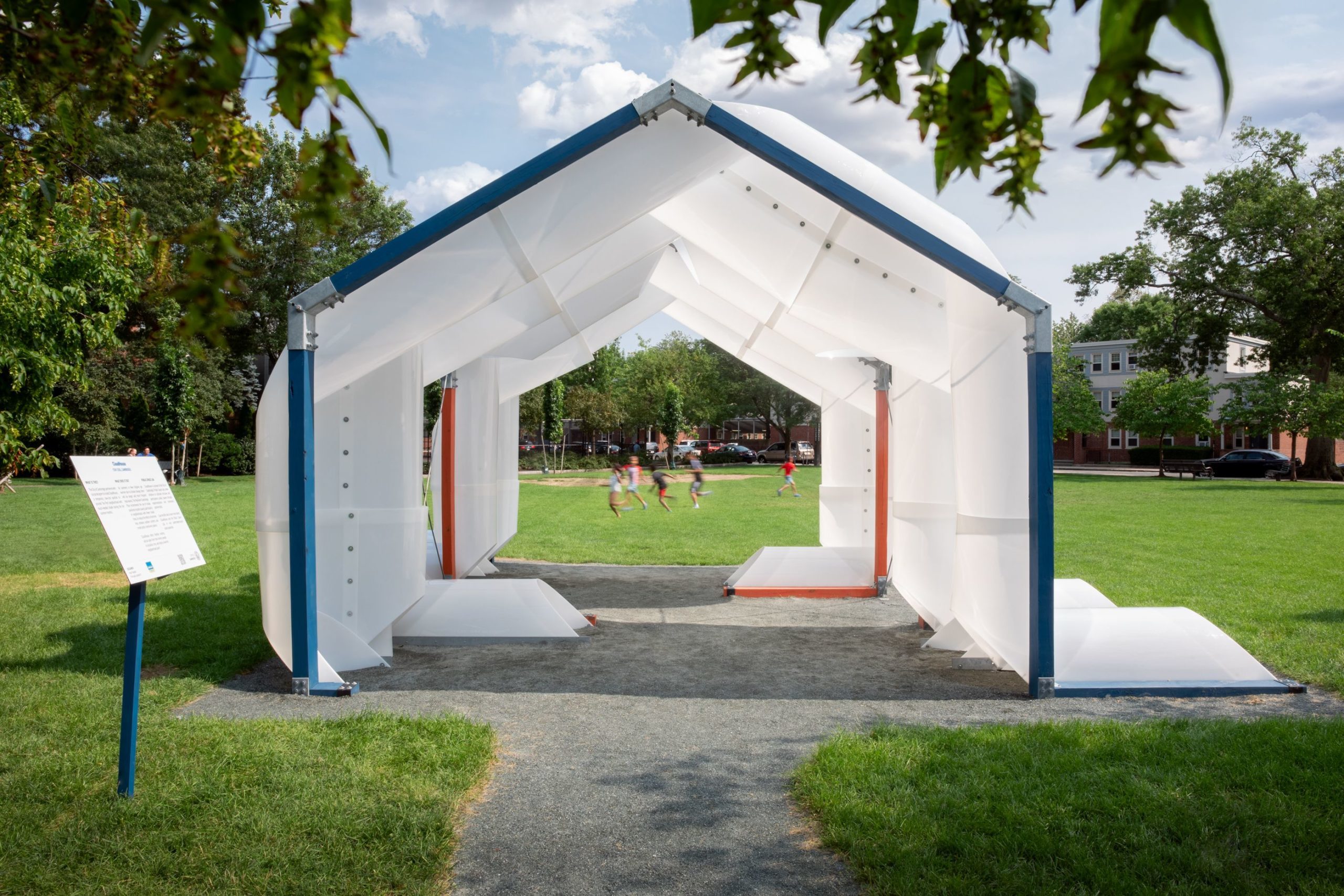 A shelter made from recycled materials