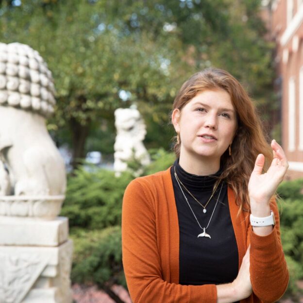 Tessa Charlesworth outside.