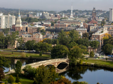 Aerial view of Harvard