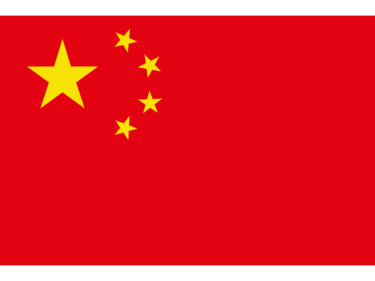 The flag of China