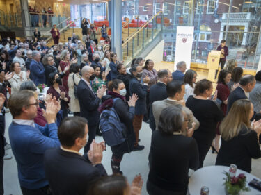 A crowd of people at Smith Campus Center