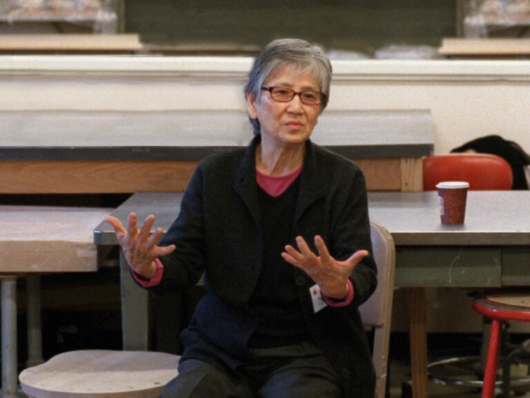 Namhi Kim Wagner talking to people