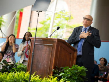 Larry Wilmore at a podium