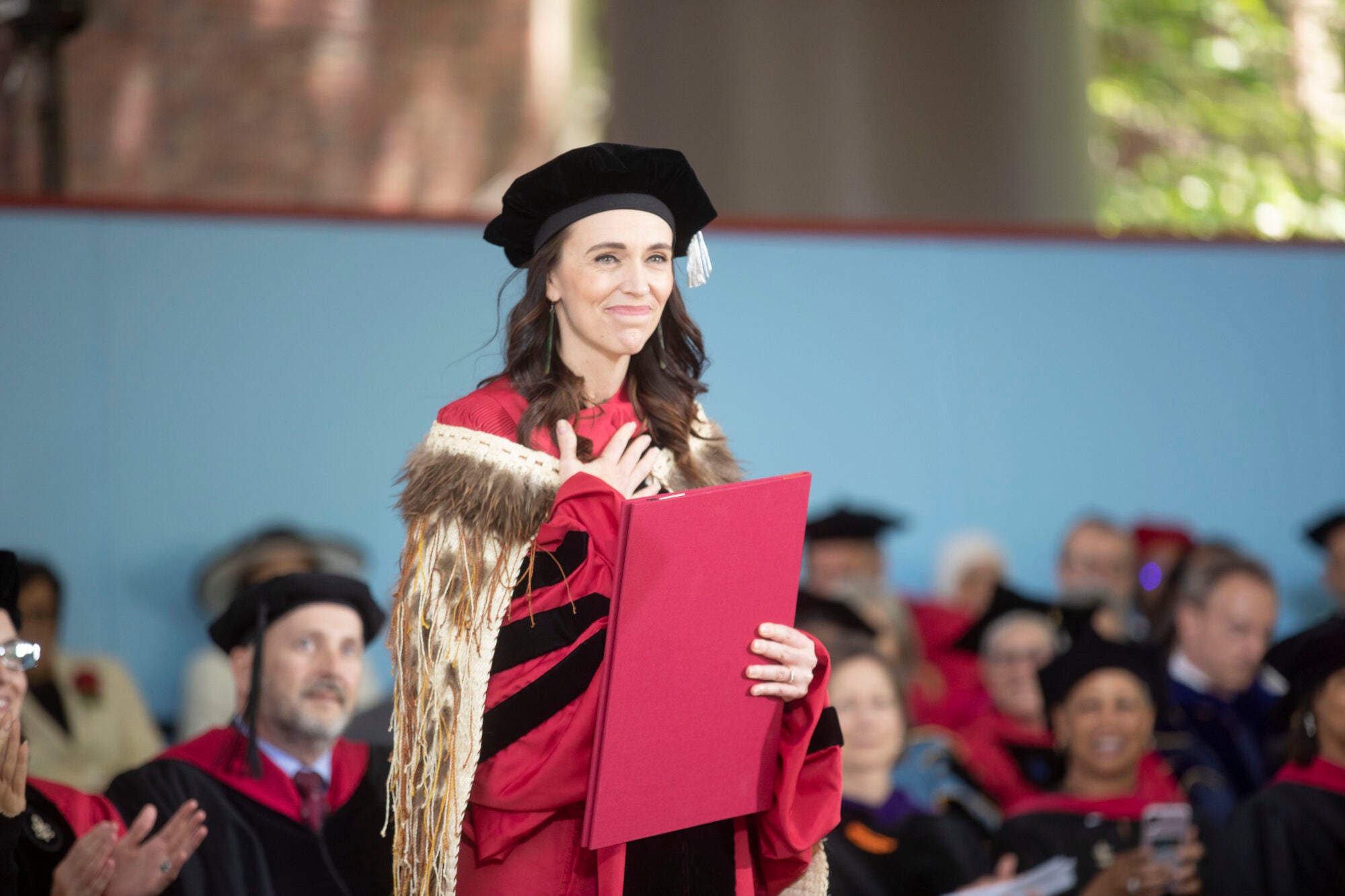 New Zealand Prime Minister Jacinda Ardern at commencement