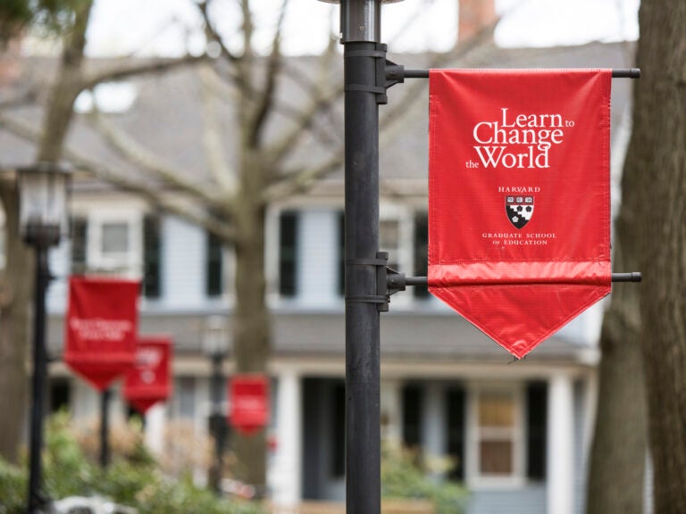 A flag that says "Harvard Graduate School of Education"
