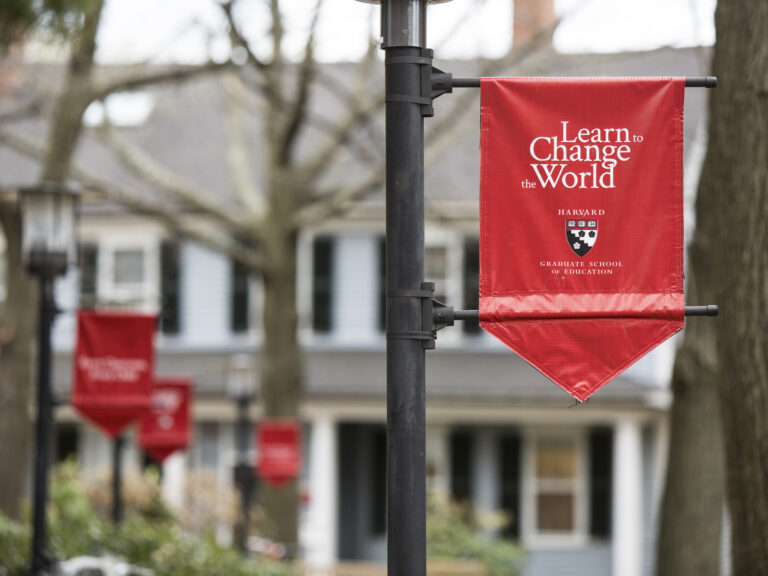 A flag that says "Harvard Graduate School of Education"