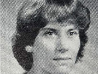 A high school yearbook photo of Chemistry Nobel Prize winner Carolyn Bertozzi