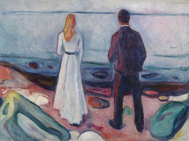 Edvard Munch, Two Human Beings (The Lonely Ones), 1906–8.