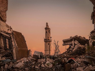 Rubble in Syria