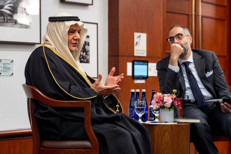 His Royal Highness Prince Turki Al Faisal, a former Saudi Arabian intelligence chief, speaks with Tarek Masoud.